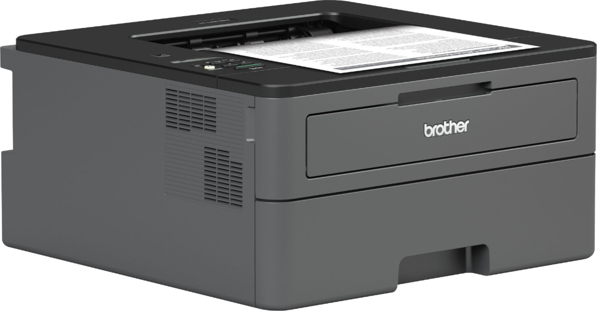 Angle View: Brother - HL-L2370DW Wireless Black-and-White Refresh Subscription Eligible Laser Printer - Gray