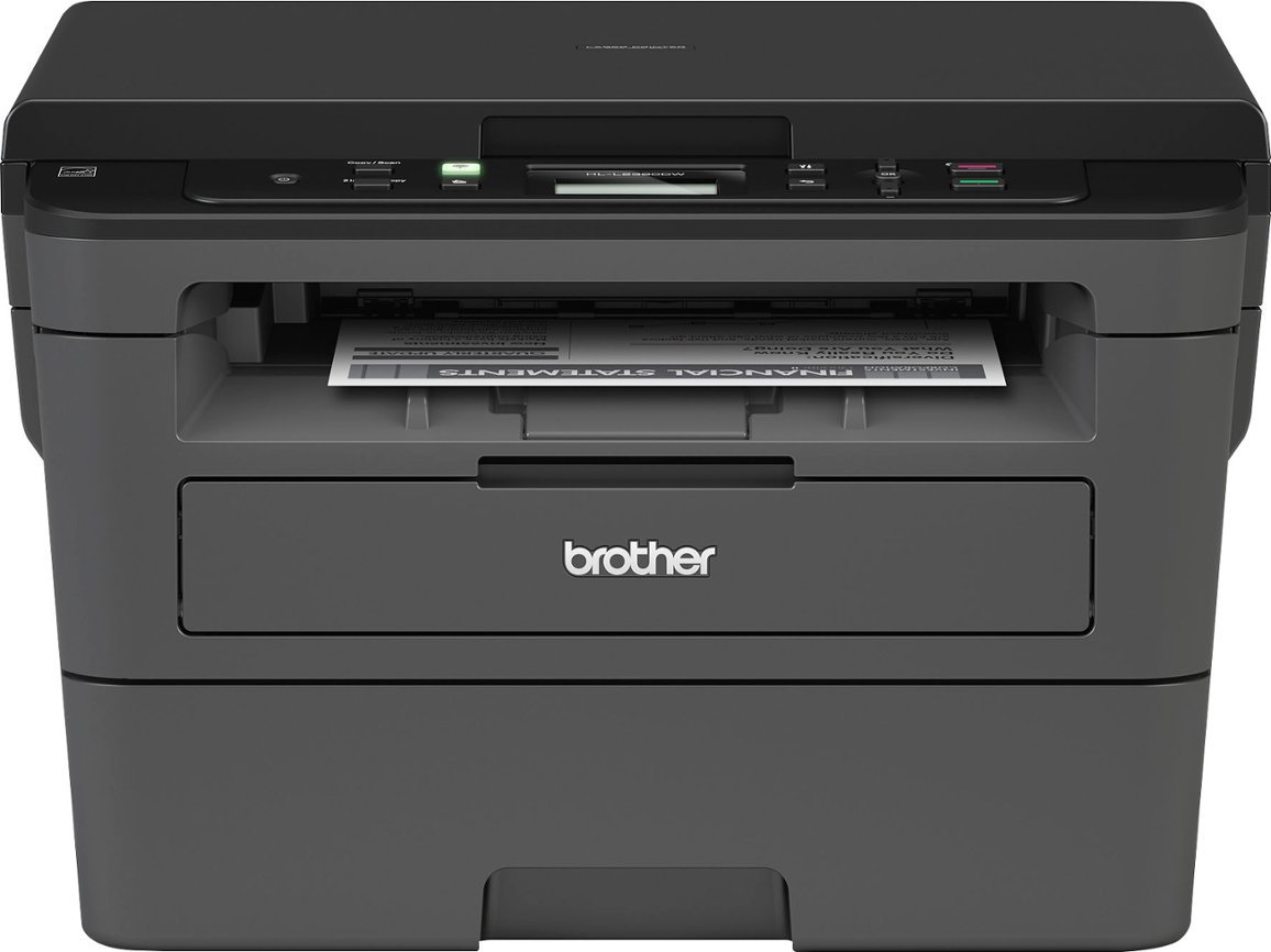 Zoom in on Front Zoom. Brother - HL-L2390DW Wireless Black-and-White All-In-One Refresh Subscription Eligible Laser Printer - Gray.