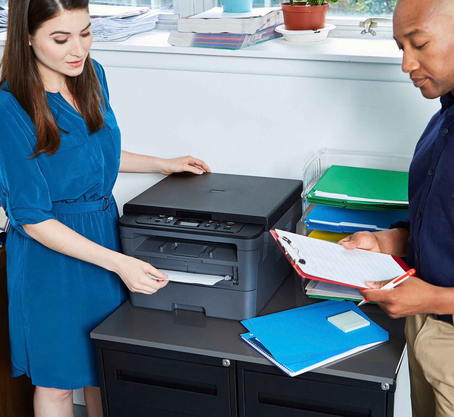 Black & White Laser Printers - Package Brother MFC-L2750DW Wireless  Black-and-White All-In-One Refresh Subscription Eligible Laser Printer Gray  and Brother TN730 Black Toner Black - Best Buy