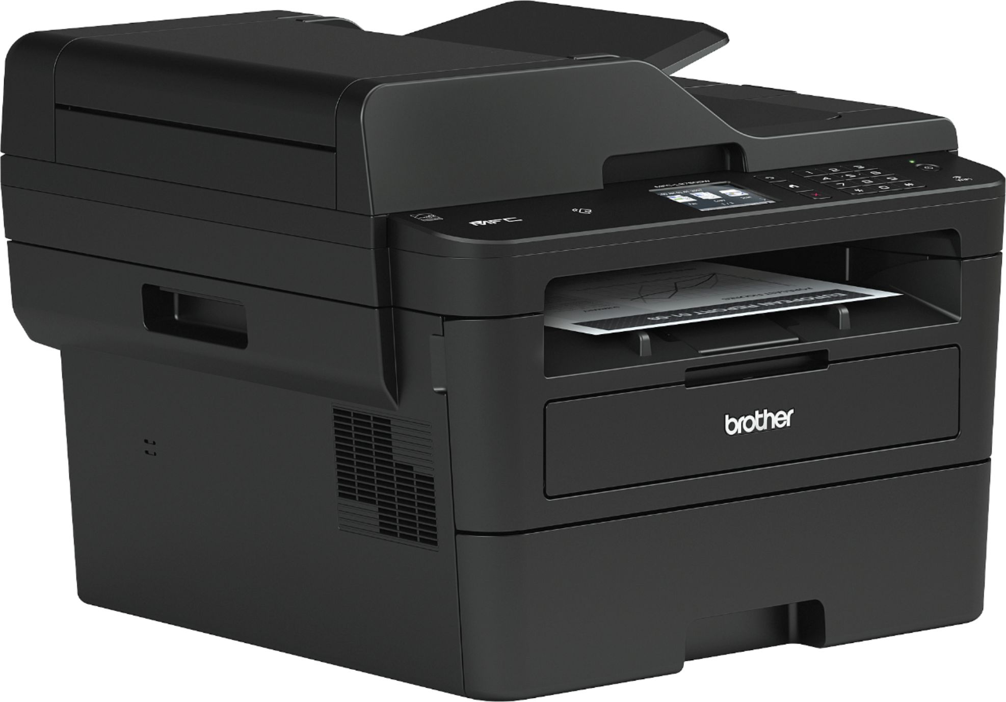 Angle View: Brother - MFC-L2750DW Wireless Black-and-White All-In-One Refresh Subscription Eligible Laser Printer - Gray