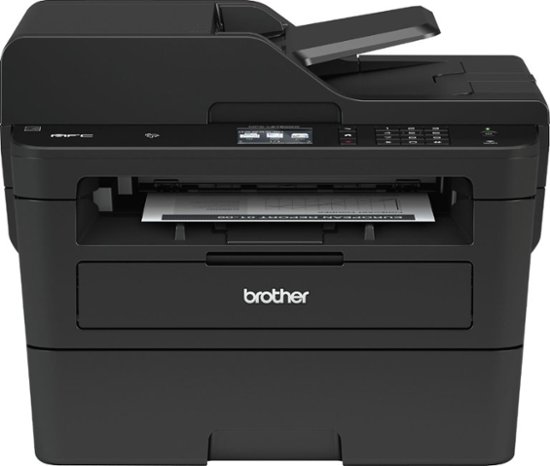Front Zoom. Brother - MFC-L2750DW Wireless Black-and-White All-In-One Refresh Subscription Eligible Laser Printer - Gray.