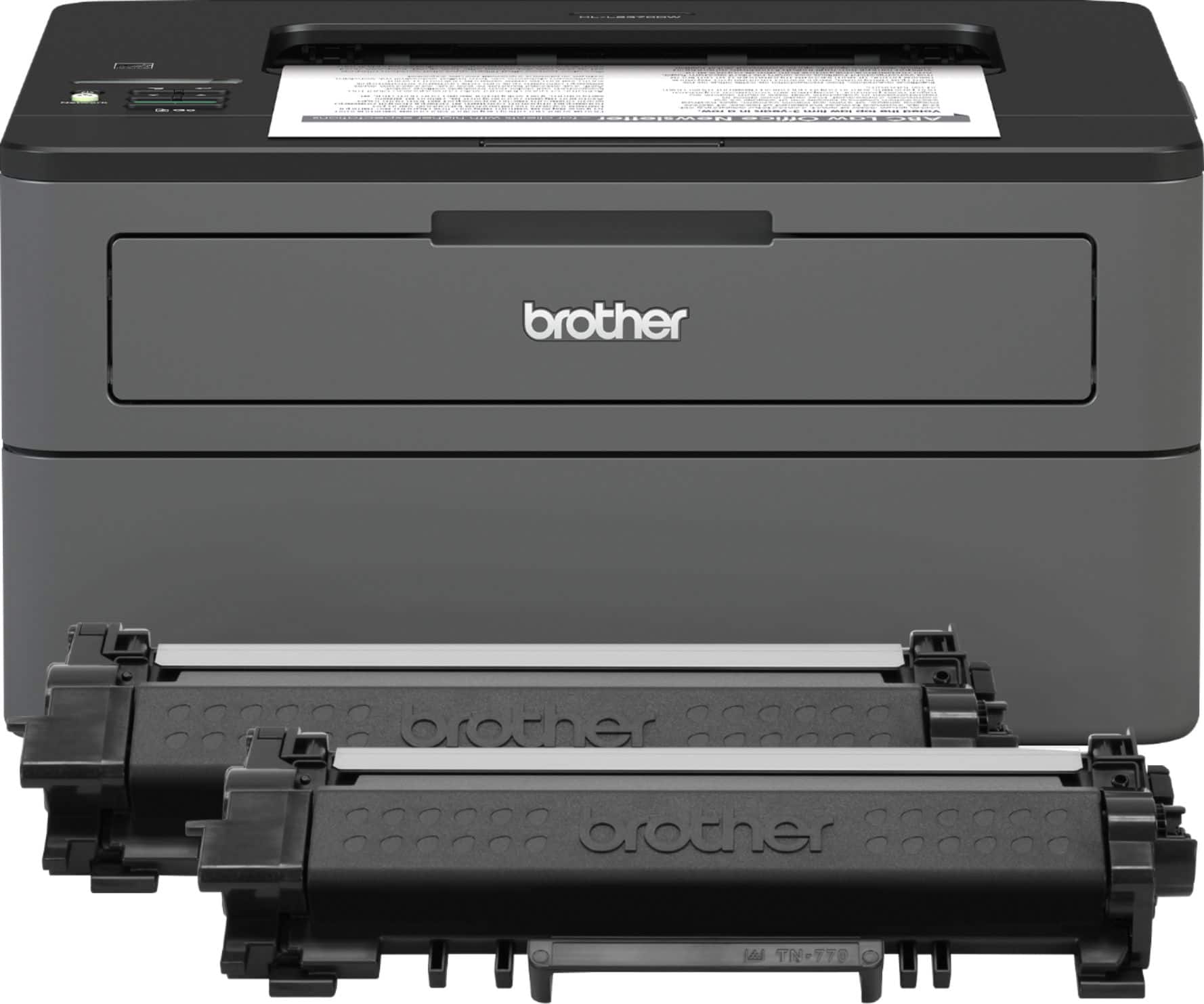 Angle. Brother - HL-L2370DW XL Wireless Black-and-White Refresh Subscription Eligible Laser Printer - Gray.