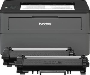 Brother - HL-L2370DW XL Wireless Black-and-White Refresh Subscription Eligible Laser Printer - Gray - Angle_Zoom