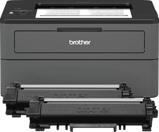 Front Zoom. Brother - HL-L2370DW XL Wireless Black-and-White Laser Printer - Gray.