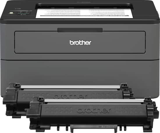 Brother Hl L2370dw Xl Wireless Black And White Laser Printer Gray Hl L2370dw Xl Best Buy