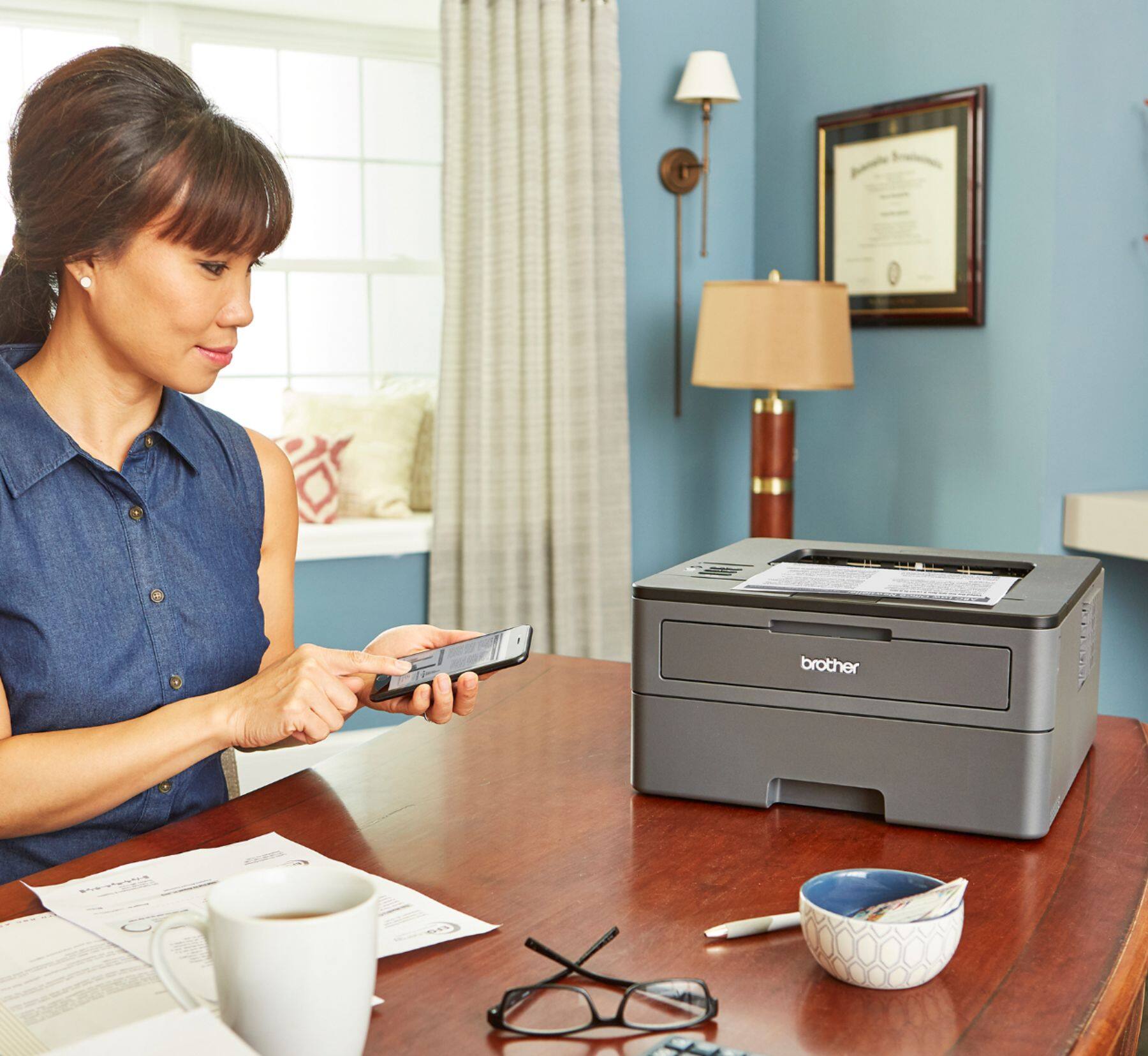 Alt View 13. Brother - HL-L2370DW XL Wireless Black-and-White Refresh Subscription Eligible Laser Printer - Gray.