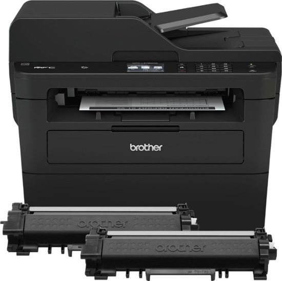 Angle Zoom. Brother - MFC-L2750DW XL Wireless Black-and-White All-In-One Refresh Subscription Eligible Laser Printer - Gray.