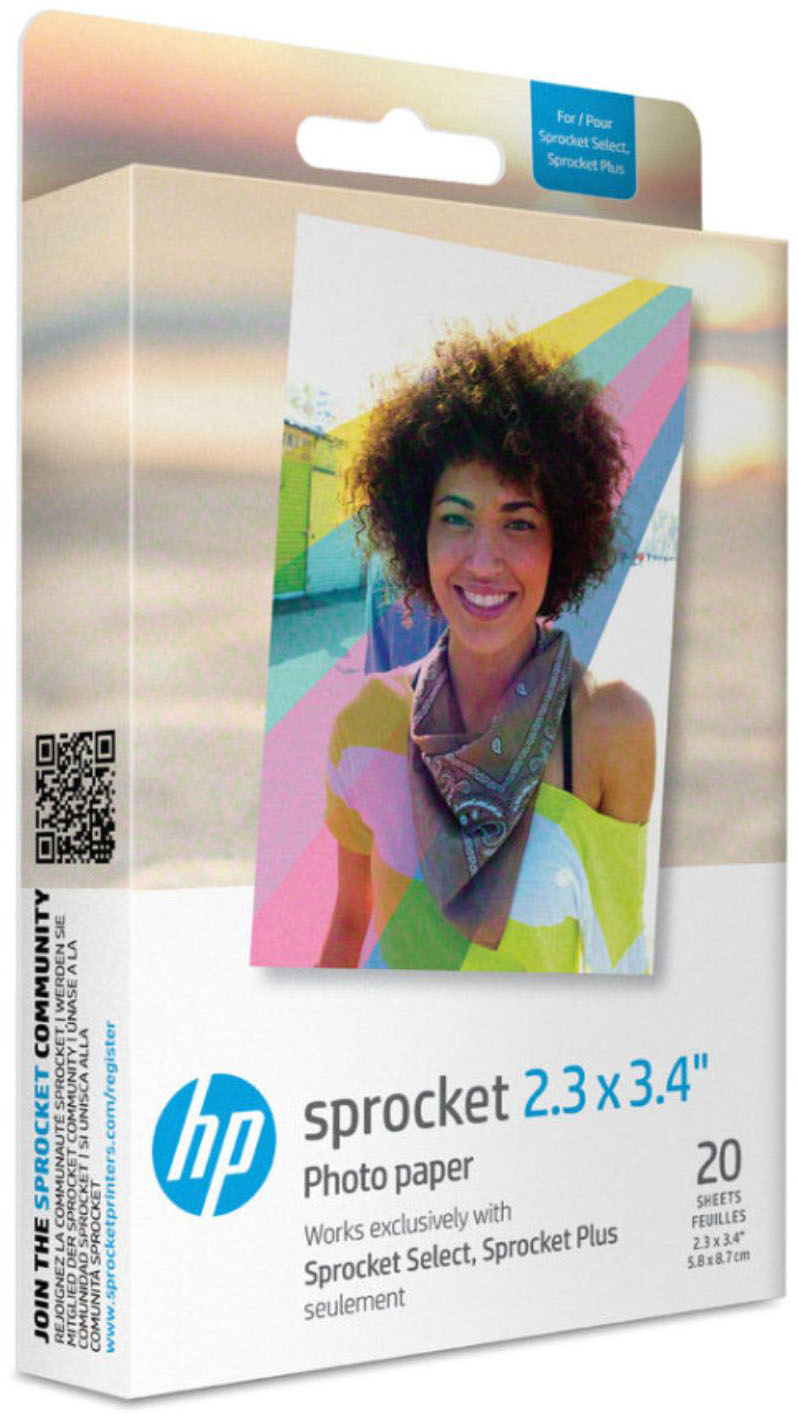 HP Sprocket 2,3 x 3,4 Premium Instant Zink, 100 Pack, 100 Feuilles :  : Fournitures de bureau