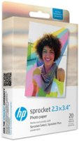 HP Sprocket 2.3x3.4" Zink Photo Paper (20 Sheets) - White - Front_Zoom