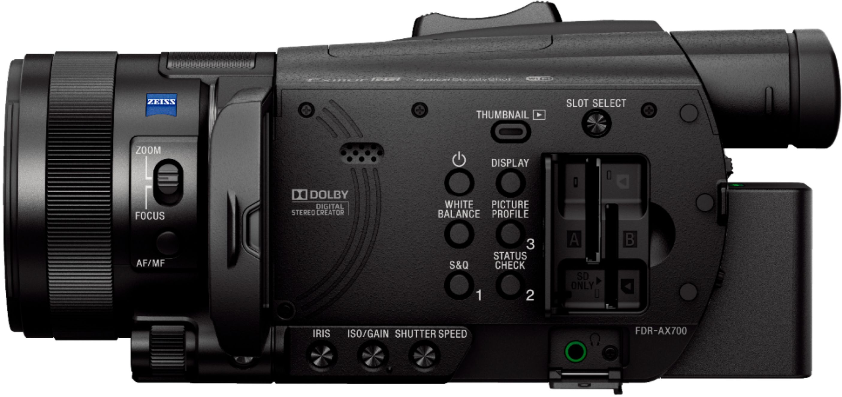 Sony Handycam FDR-AX700 4K Premium Camcorder black FDRAX700/B - Best Buy