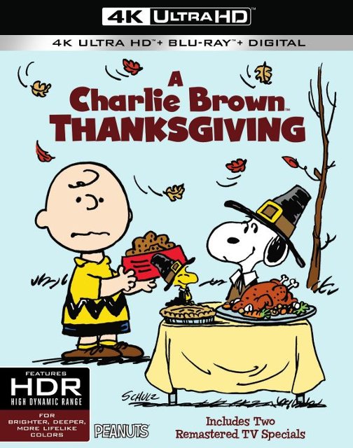 Front Standard. A Charlie Brown Thanksgiving [Includes Digital Copy] [4K Ultra HD Blu-ray] [2 Discs] [1973].