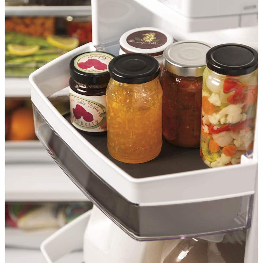 Alt View 16. GE Profile - 22.1 Cu. Ft. French Door Counter-Depth Refrigerator with Hands-Free AutoFill - Black Stainless.