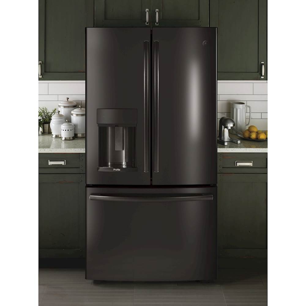 GE Profile™ 22.23 Cu. Ft. Black Stainless Steel Counter Depth