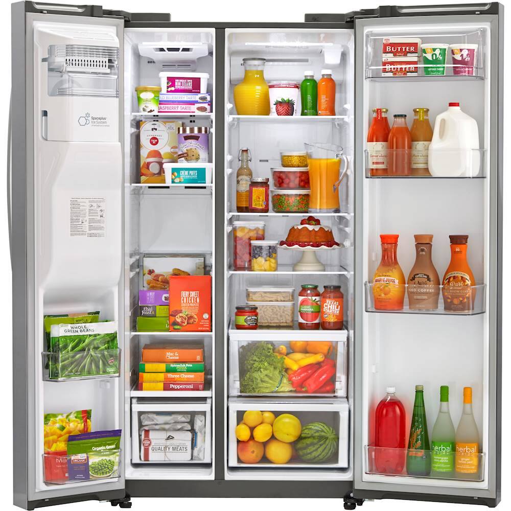 Best Buy LG 26.2 Cu. Ft. SidebySide Refrigerator Stainless steel