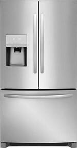 Frigidaire - 21.7 Cu. Ft. French Door Refrigerator - Stainless steel - Front_Standard