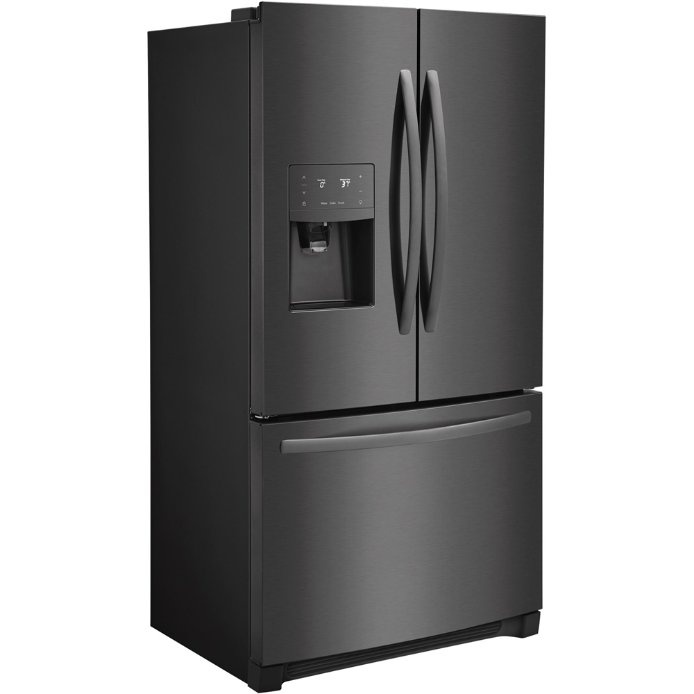 Frigidaire 21.7 Cu. Ft. French Door Refrigerator Black stainless steel ...