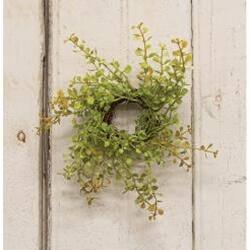 Angle. BreeBe - Baby's Grass Candle Ring 9" Light Green - Light Green.