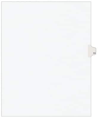 Front. Avery - Legal Pre-Printed Paper Dividers, Side Tab #11, Style, Letter Size, 25/Pack - White.