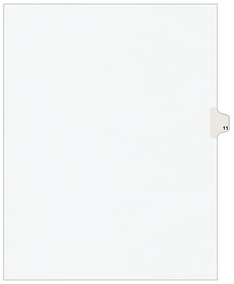 Front. Avery - Legal Pre-Printed Paper Dividers, Side Tab #11, Style, Letter Size, 25/Pack - White.
