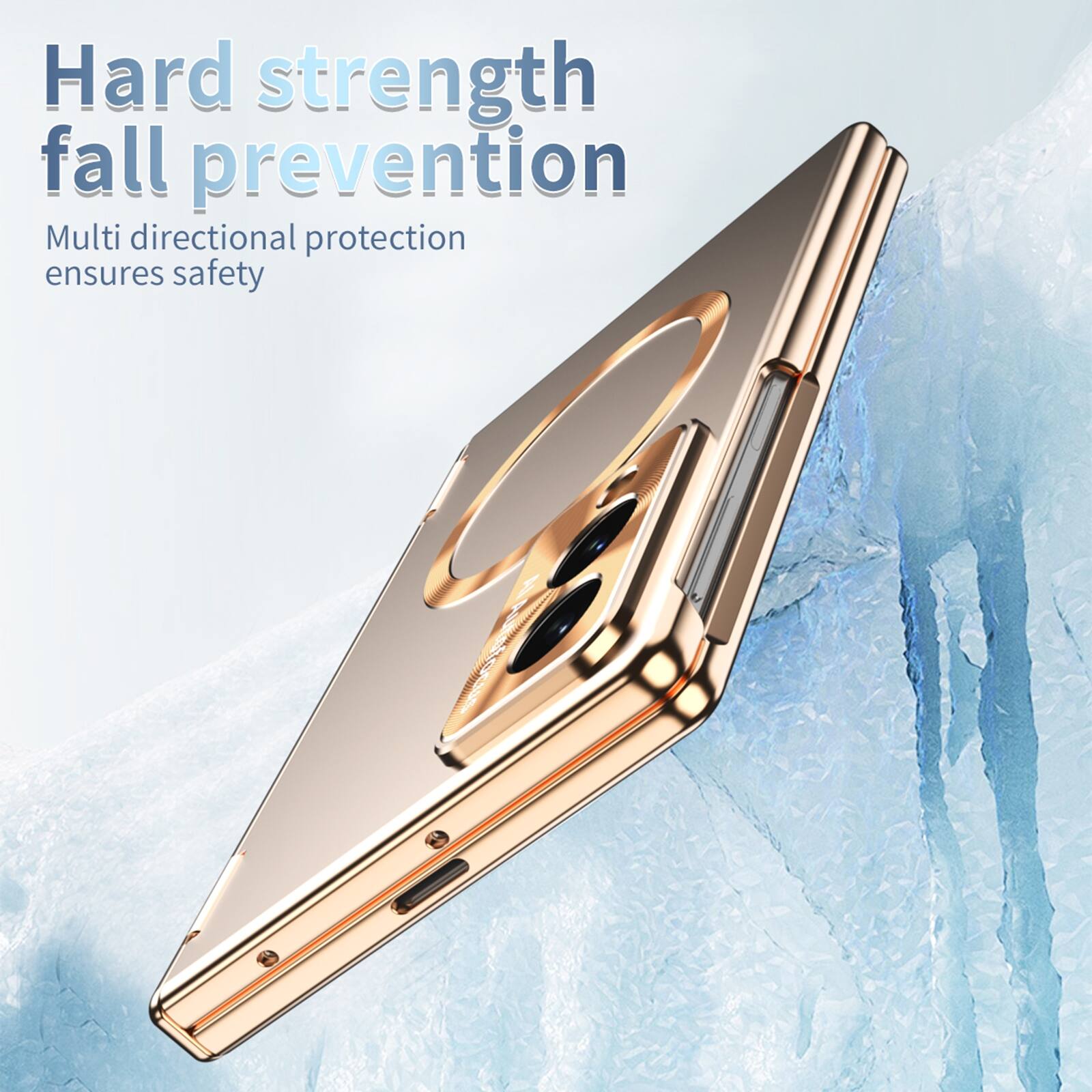 Hard strength fall prevention  
Multi directional protection ensures safety