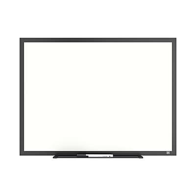 Front. TRU RED - Melamine Dry Erase Board, 2' x 1.5' - Black Frame.