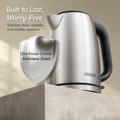 Built to Last, Worry-Free  
Stainless steel-durable and shatter-resistant  
304 Food-Grade Stainless Steel  
COSORI