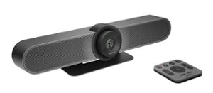 Logitech - MeetUp 4K Ultra HD Video Conferencing Camera for Small Conference Rooms - Black - Front_Zoom