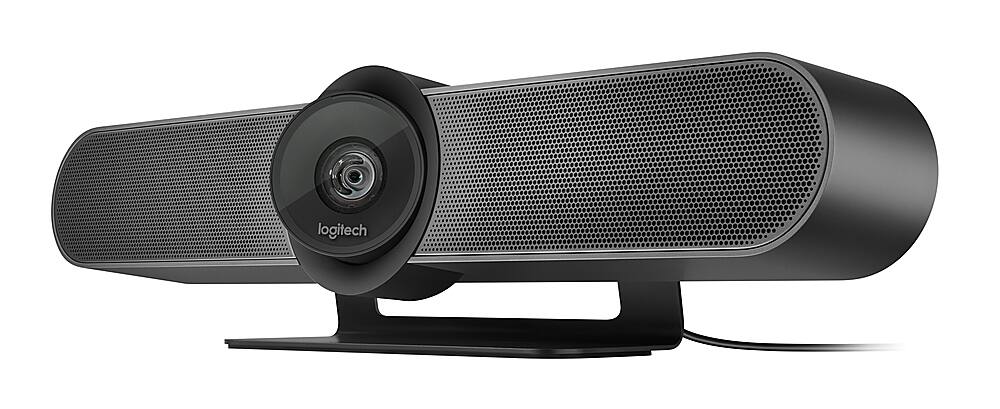 Alt View 12. Logitech - MeetUp 4K Ultra HD Video Conferencing Camera for Small Conference Rooms - Black.