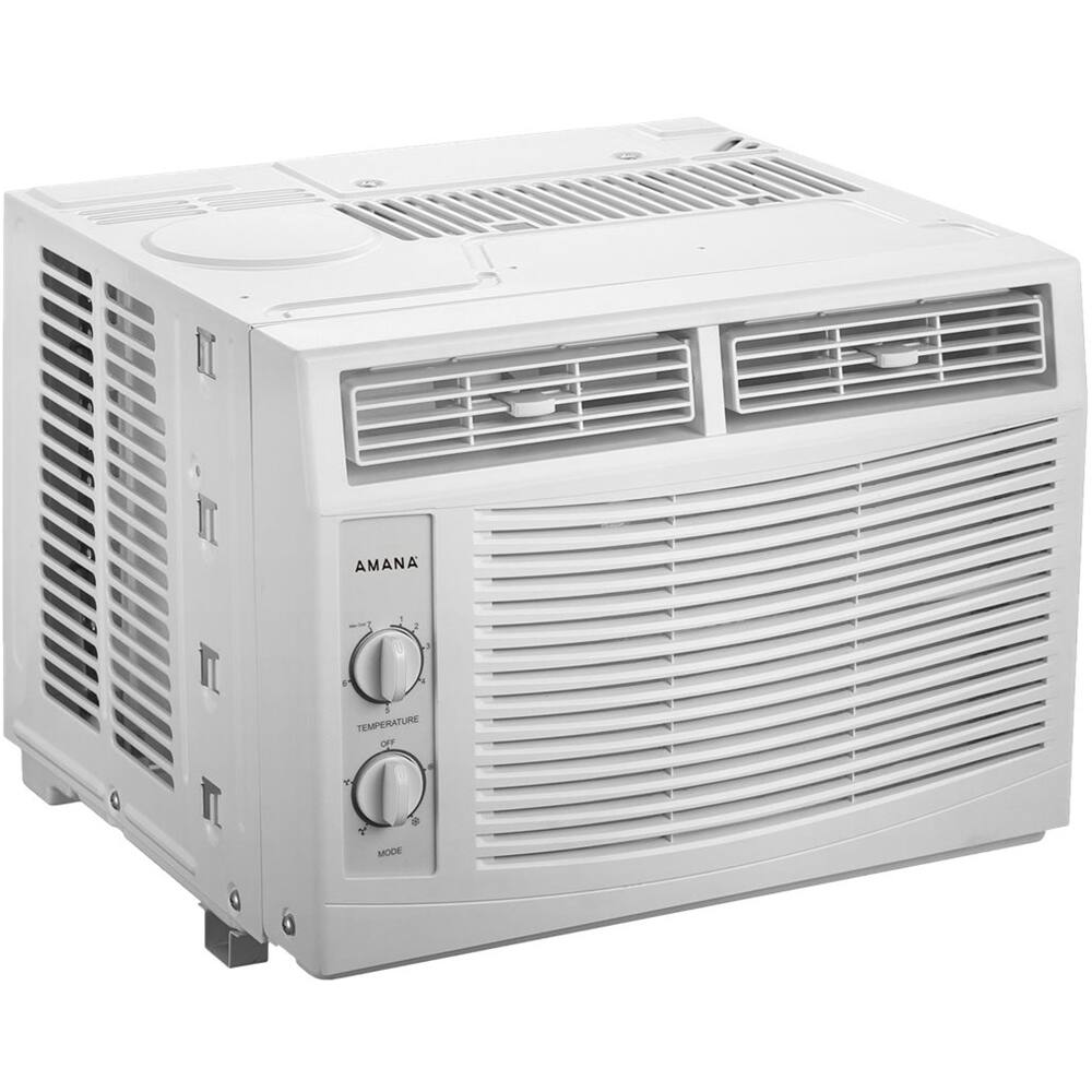 Left View: Amana - 150 Sq. Ft. Window Air Conditioner - White