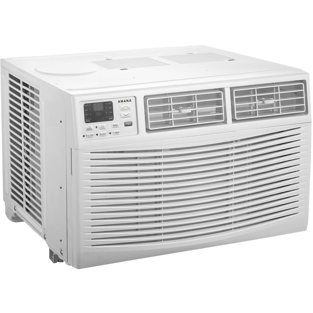 Left View: Amana - 700 Sq. Ft. Window Air Conditioner - White