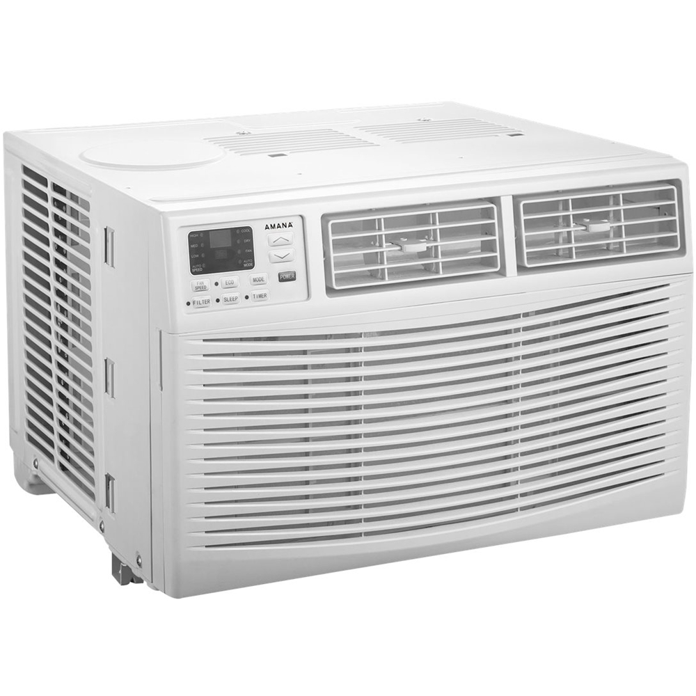 Left View: Amana - 450 Sq. Ft. Window Air Conditioner - White