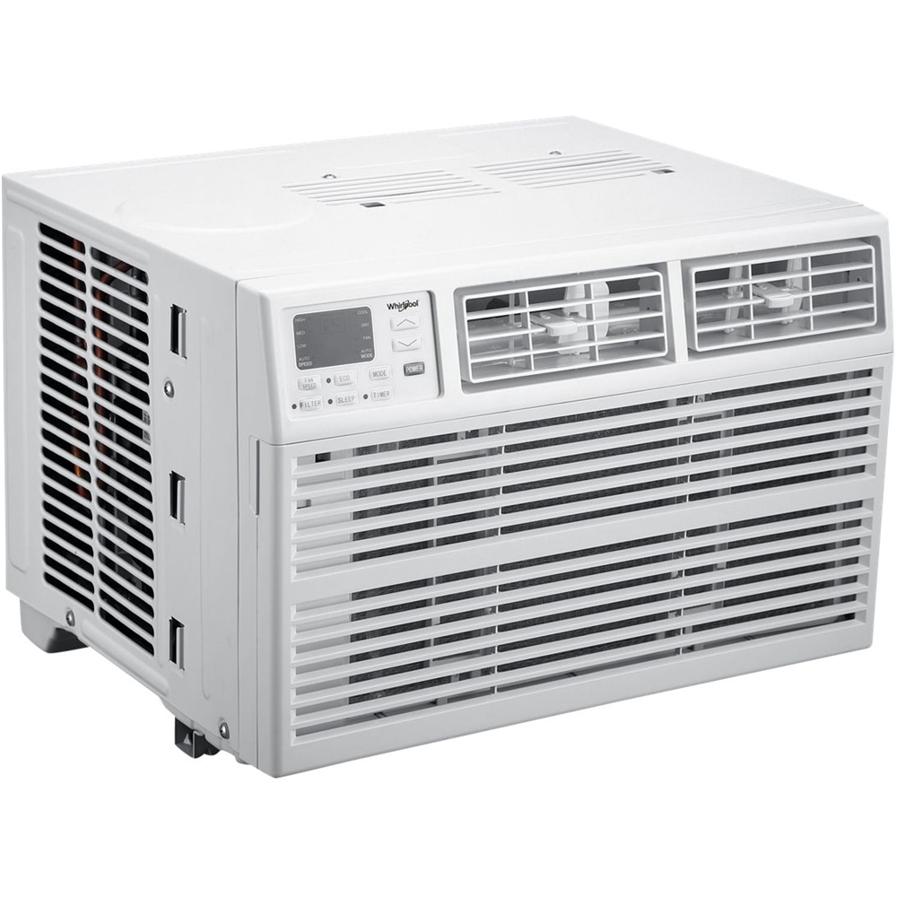 Left View: Whirlpool - 250 Sq. Ft. Window Air Conditioner - White