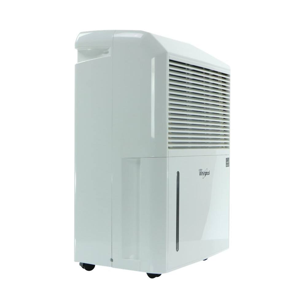 Left View: Gourmia - 6 Can Mini Fridge - White