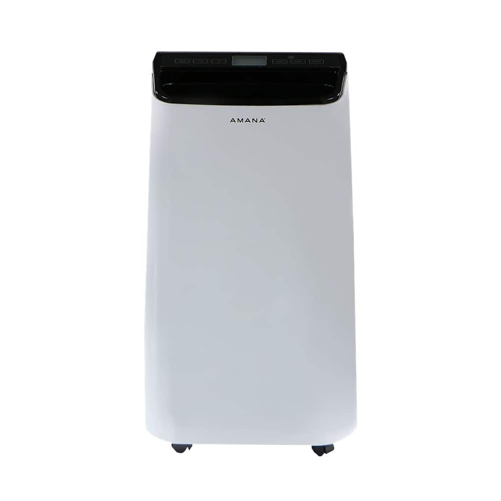 Front. Amana - 450 Sq. Ft. Portable Air Conditioner - White/Black.
