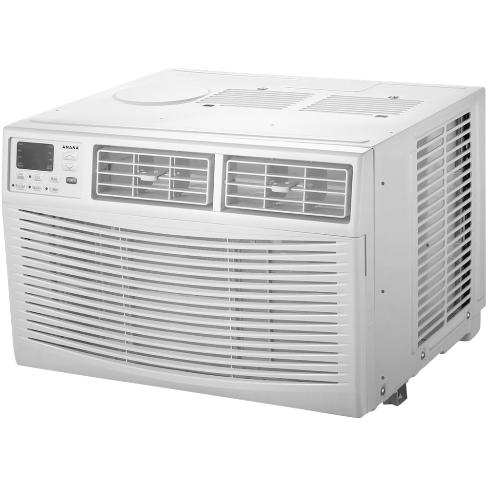 Left View: Amana - 1500 Sq. Ft. Window Air Conditioner - White