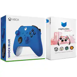 Microsoft - Xbox Wireless Controller for Series X, Series S, Windows with MightySkins Custom Skin Code - Shock Blue