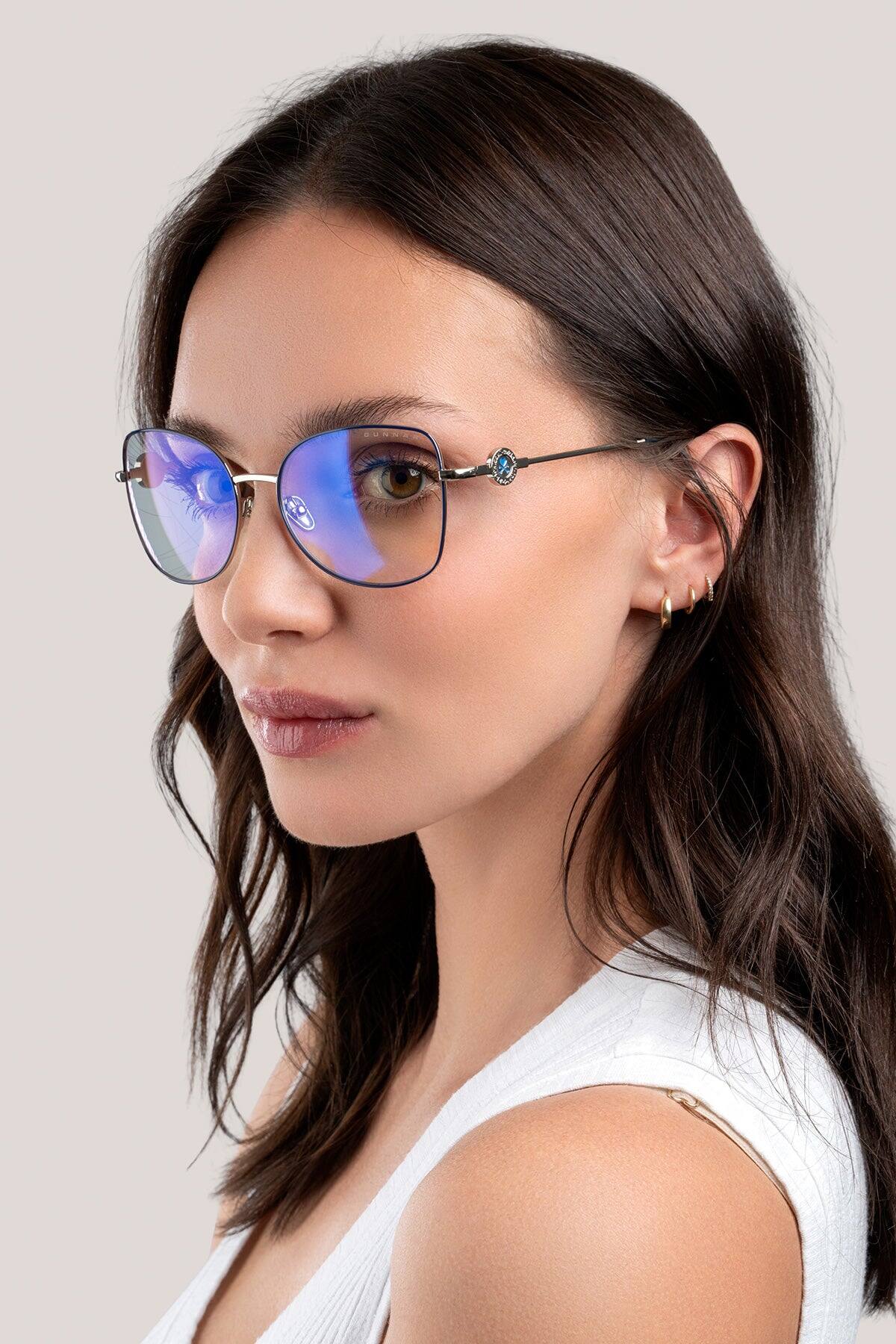 Alt View 2. GUNNAR - GUNNAR Computer Glasses  - tokidoki Digital Princess, Periwinkle, Amber Lens - Blue Light Blocking, Relieve Dry Eye - Periwinkle.