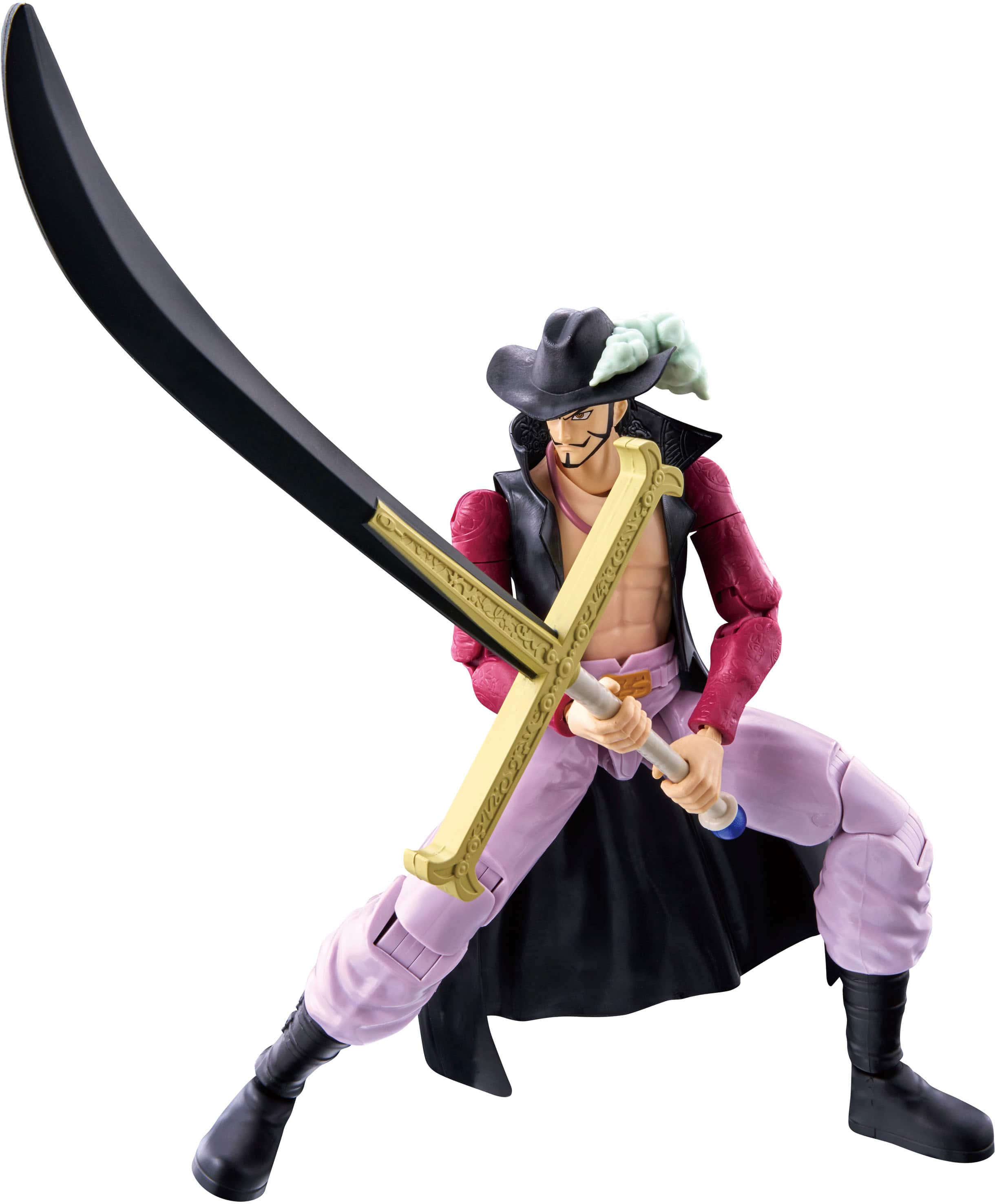 Alt View 12. Bandai - Anime Heroes One Piece - Dracule Mihawk 6.5" Figure.
