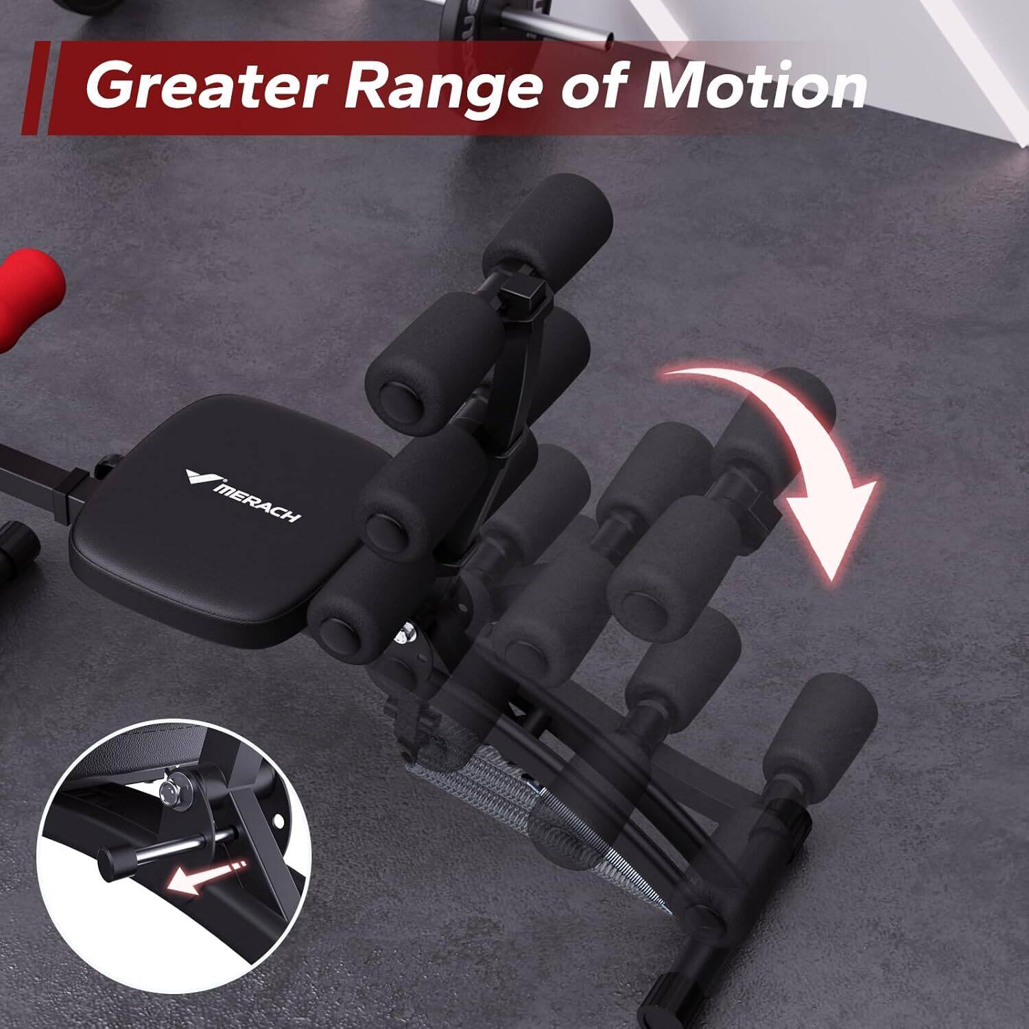 NEW MERACH Ab Trainer Abdominal Workout Bench Exerciser Home