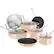 Angle. KitchenAid - 11-Piece Cookware Set - Toffee Delight.