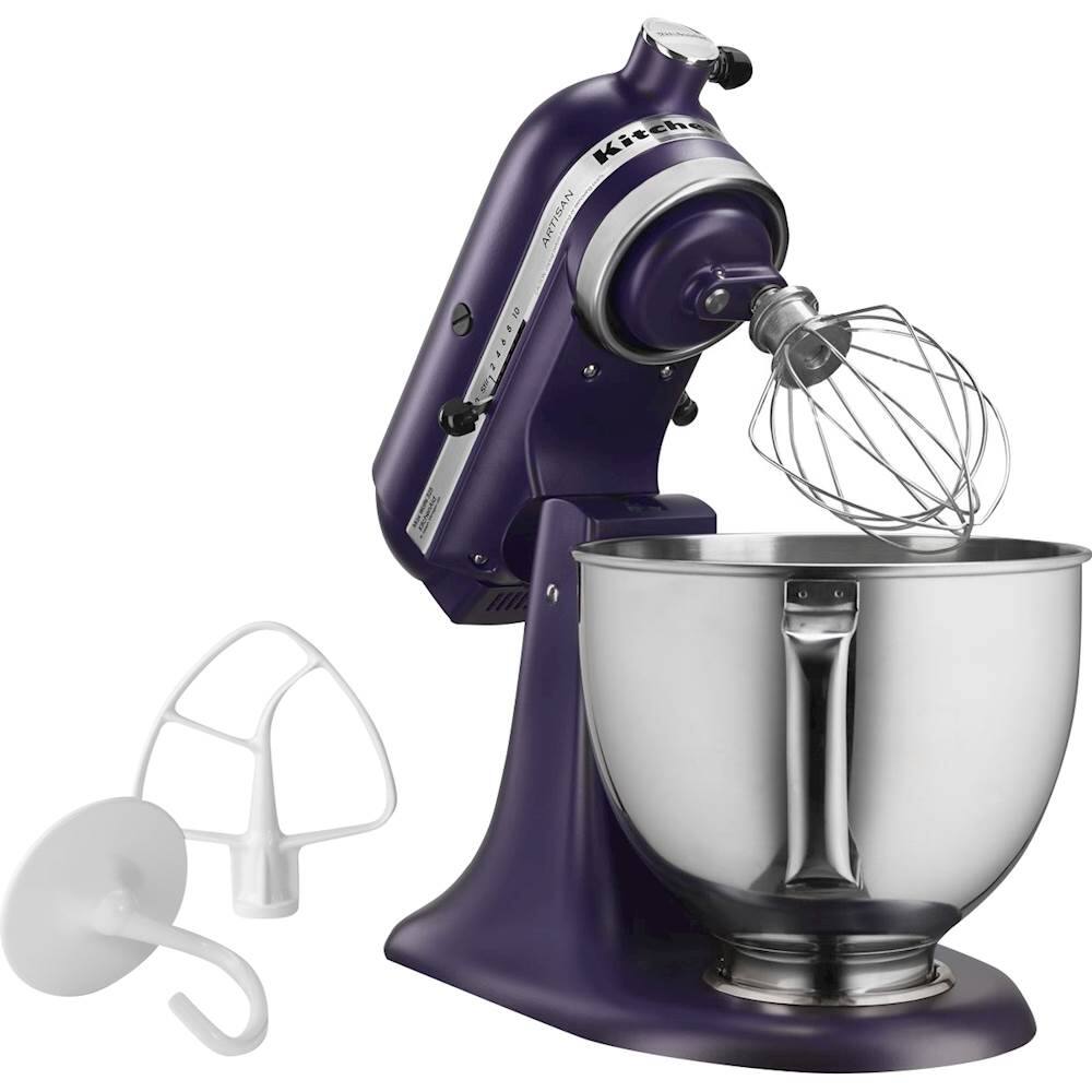 Alt View 14. KitchenAid - Artisan Tilt-Head Stand Mixer - Matte Black Violet.