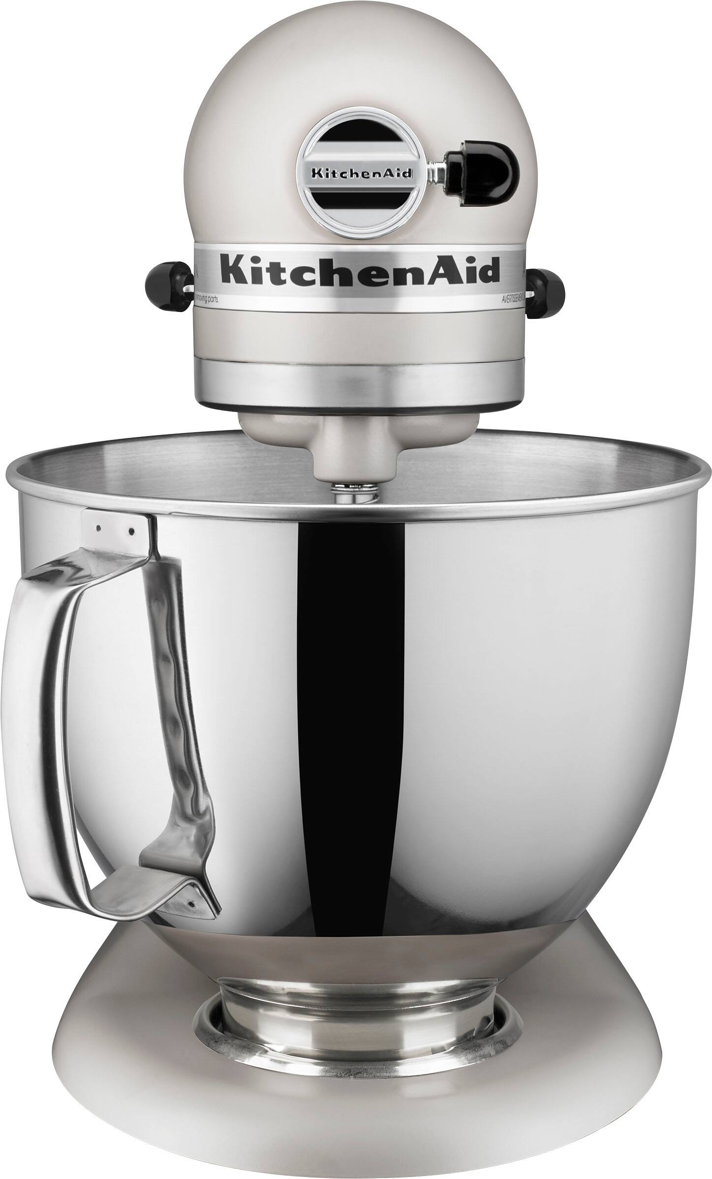 Angle. KitchenAid - Artisan Series 5 Quart Tilt-Head Stand Mixer - KSM150PSMH - Matte Milkshake.