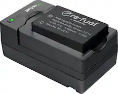 Front. Digipower - BP-LPE17 digital camera battery & charger kit, Replacement for Canon LP-E17 battery pack - Black.