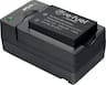 Digipower - Digital camera battery & charger kit, replacement for Canon LP-E17 battery and OEM charger - Black