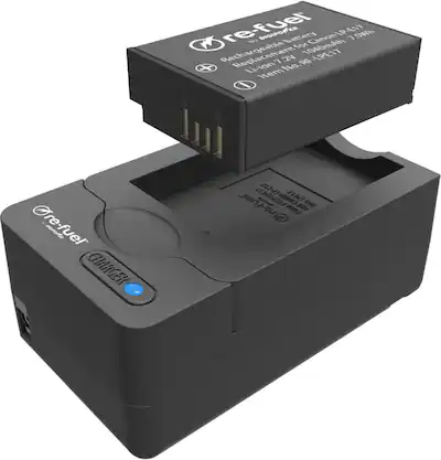 Digipower Digital camera battery charger kit, replacement for