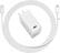 Front. Google - 45W USB-C Power Adapter - White.