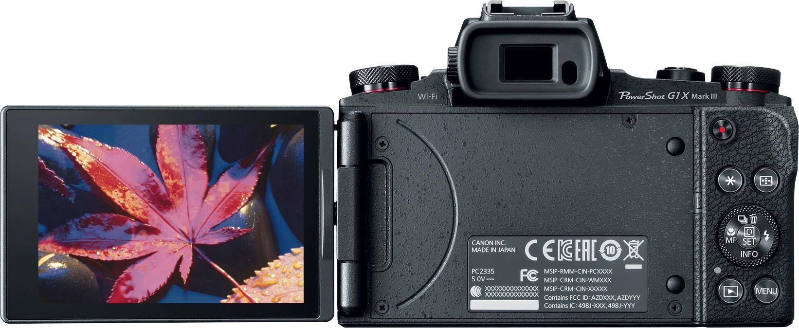 Canon PowerShot G1 X Mark III 24.2 Megapixel Digital Camera Black 