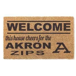 Jardine - Akron Zips 18" x 30" Welcome Doormat - Brown