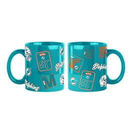 Logo Brands - Miami Dolphins 2-Pack 15oz. Color Mug Set - Aqua