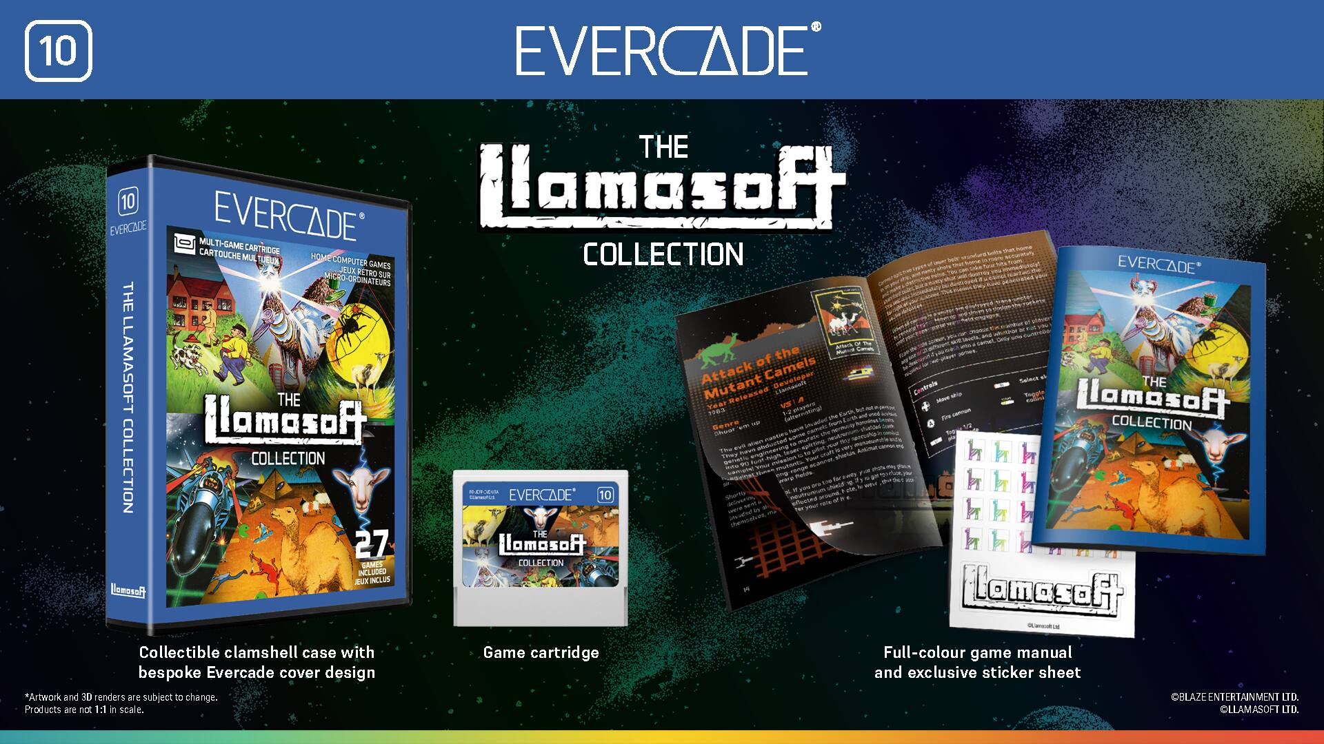 10 EVERCADE THE EVERCADE 10 EVERCADE Llamosoft MULTI-GAME CARTRIDGE than numa CARTOUCHE MULTI-GAME HOME COMP COLLECTION - Muntua STER GAMES IL sar nte EVERCADE* JRUX ahat T0 - MICRO ETRO SR -  OROINATE m - - noe THE aie  rutL N nothing_to_trcribe ad  Suertes samet M of the - LLAMASOFT THE Attack Mutant YeaI FFDS Motobood Camels Devetophy V -0 mayaes A EWSA NuT  traie Maue - - Select Tegute Radd Llamosoft THE Hlamosoft Salternitingl avaua the -  wad  A E COLLECTION Behre - frums ue s  T eamt the -to nusI sarta m snut Eve an amduced verry - Th naun n snan Ammn COLLECTION THWY  migh colesio T sartas Tah mn COLLECTION /90 1 renge mats PMA IAA ong malta swty R wary yia iei E T IT  EVERCADE 10 SAarTS a neut
